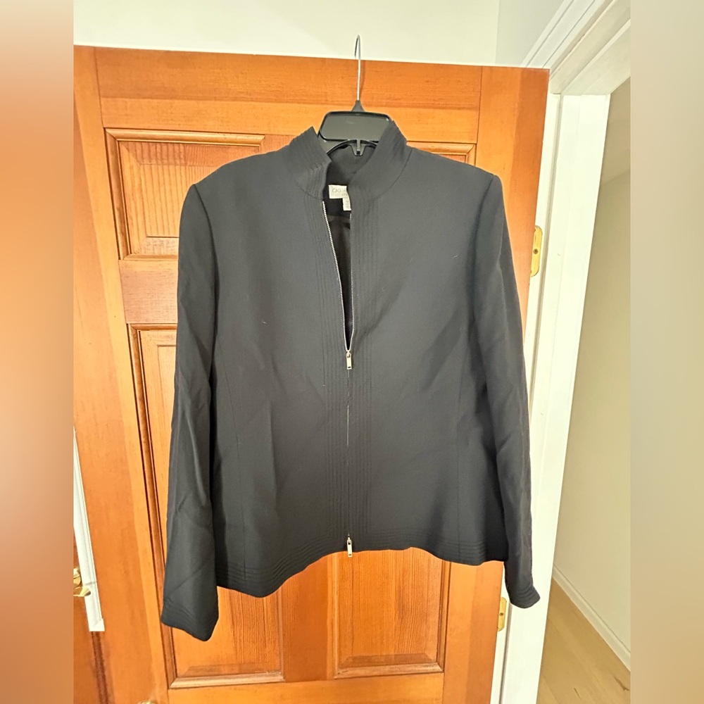 Black zip dress blazer